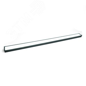 Светильник светодиодный ДПО-30вт 4000К 2400Лм линейный рассеиватель матовый в стальном корпусе черный .ONE - фото 3