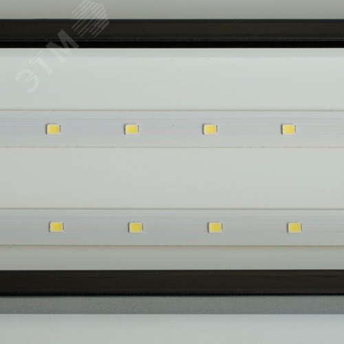 Светильник светодиодный ДПО-30вт 6500К 2400Лм линейный рассеиватель матовый в стальном корпусе черный .ONE - фото 4