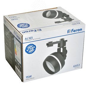 Светильник трековый на шинопровод ДПО GX53 без лампы черный - фото 12