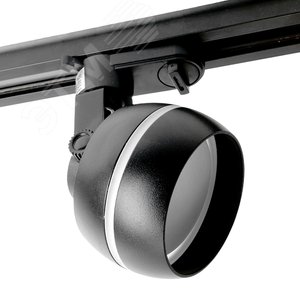 Светильник трековый на шинопровод ДПО GX53 без лампы черный - фото 3