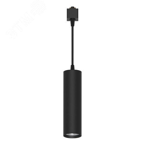 Изображение товара Светильник трековый на шинопровод ДПО GU10 без лампы на подвесе черный (шт)