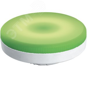 Лампа светодиодная LED 12вт GX53 зеленый таблетка - фото 5