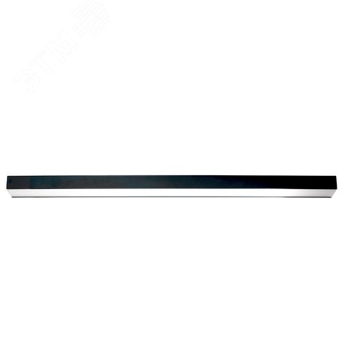 Светильник светодиодный ДПО-36вт 6500К 4320Лм линейный рассеиватель матовый в алюминиевом корпусе черный - фото 1