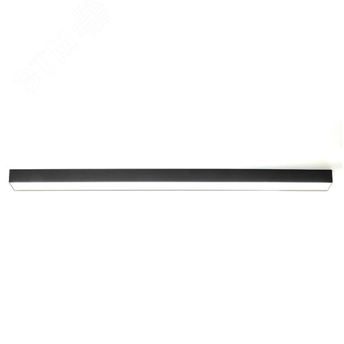 Светильник светодиодный ДПО-36вт 6500К 4320Лм линейный рассеиватель матовый в алюминиевом корпусе черный - фото 2