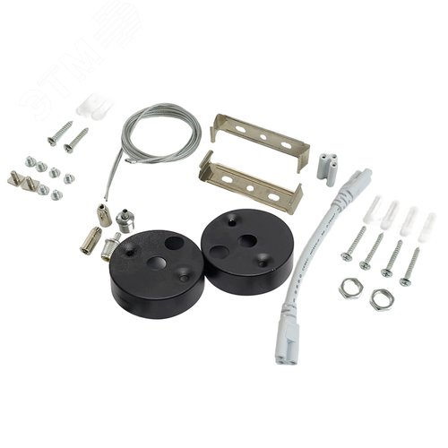 Светильник светодиодный ДПО-36вт 6500К 4320Лм линейный рассеиватель матовый в алюминиевом корпусе черный - фото 7