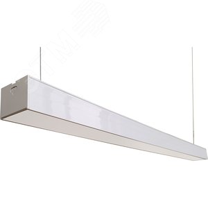 Светильник светодиодный ДПО-36вт 4000К 4320Лм линейный рассеиватель матовый в алюминиевом корпусе белый - фото 2