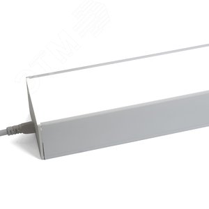 Светильник светодиодный ДПО-48вт 6500К 5760Лм линейный рассеиватель матовый в алюминиевом корпусе белый AL4035 48589 FERON - 3