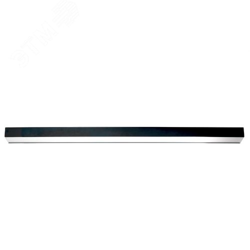 Светильник светодиодный ДПО-72вт 6500К 8640Лм линейный рассеиватель матовый в алюминиевом корпусе черный - фото 1