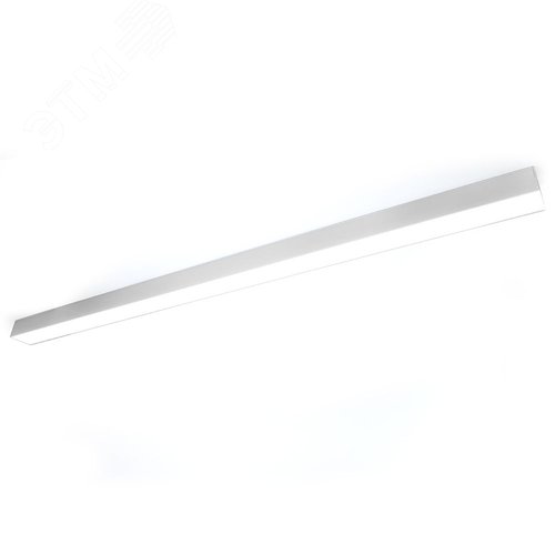 Светильник светодиодный ДПО-72вт 6500К 8640Лм линейный рассеиватель матовый в алюминиевом корпусе белый - фото 2