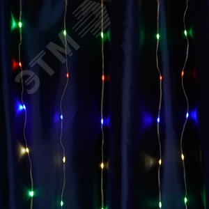 Гирлянда Занавес Водопад LED мультиколор 3х3 м IP44 - фото 1