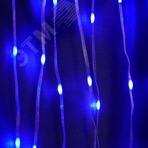 Гирлянда Занавес Водопад LED синий 3х3 м IP44 - фото 2