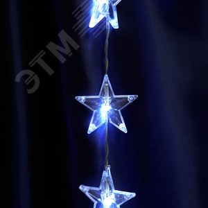 Гирлянда Занавес Звездочки LED 5000К 2x1 м - фото 2