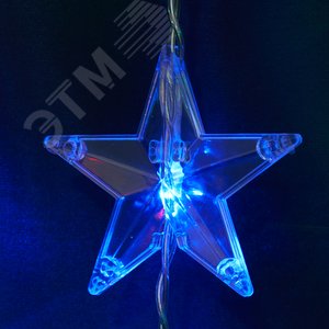 Гирлянда Занавес Звездочки LED мультиколор 2x1 м - фото 2