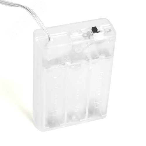Гирлянда линейная Лед шарики LED 5000K 3+0.5 м прозрачный шнур от батареек - фото 4