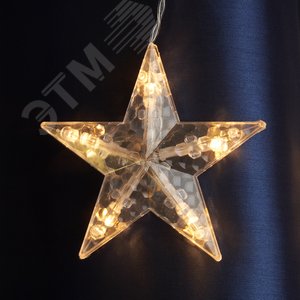 Гирлянда бахрома Звезды LED 2700К 3x1м - фото 2