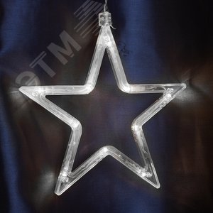 Гирлянда бахрома Звезды LED 5000К 3x1м - фото 3