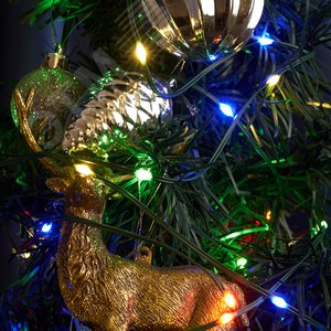 Гирлянда линейная Нить LED мультиколор 20 м с контроллером - фото 2