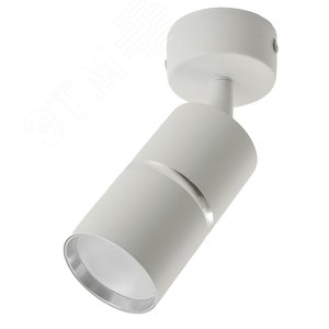 Изображение товара Светильник ДБО GU10 без лампы наклонный белый хром (шт)