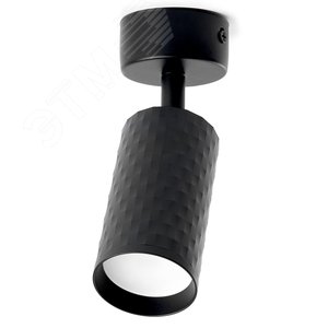 Светильник ДБО GU10 без лампы наклонный черный - фото 3