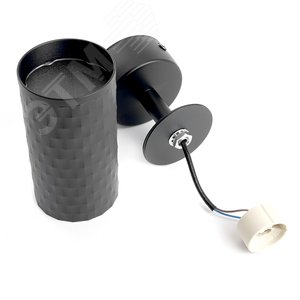 Светильник ДБО GU10 без лампы наклонный черный - фото 5