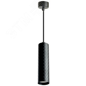 Изображение товара Светильник ДСО GU10 без лампы на подвесе черный (шт)