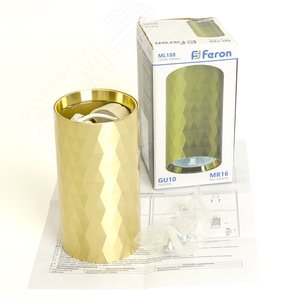 Светильник ДПО GU10 без лампы золото - фото 12