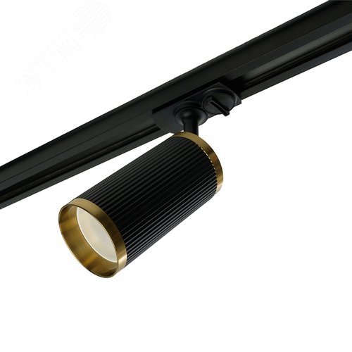 Светильник трековый на шинопровод ДПО GU10 без лампы черный античное золото - фото 3