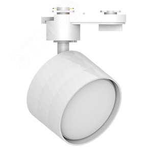 Светильник трековый на шинопровод ДПО GX53 без лампы IP40 белый - фото 1