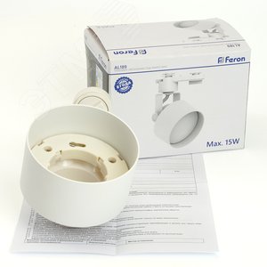 Светильник трековый на шинопровод ДПО GX53 без лампы IP40 белый - фото 5