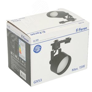 Светильник трековый на шинопровод ДПО GX53 без лампы IP40 черный - фото 5