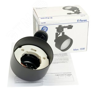 Светильник трековый на шинопровод ДПО GX53 без лампы IP40 черный - фото 6