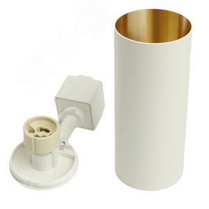 Светильник трековый на шинопровод ДПО GU10 без лампы IP40 белый,золото - фото 9