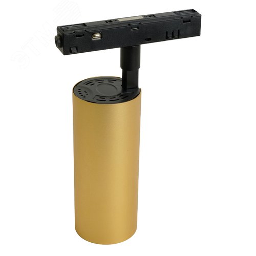 Светильник светодиодный трековый магнитный на шинопровод ДПО-10w 4000К 900Лм 48v золото - фото 2