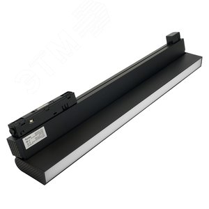 Светильник светодиодный трековый магнитный на шинопровод ДПО-24w 4000К 1920Лм 48v поворотный черный - фото 3