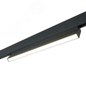 Светильник светодиодный трековый магнитный на шинопровод ДПО-24w 4000К 1920Лм 48v поворотный черный - фото 8