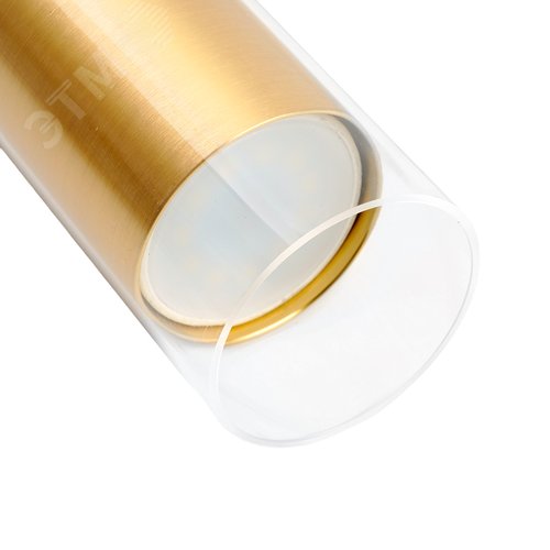 Светильник ДСО GU10 без лампы на подвесе золото черный - фото 4