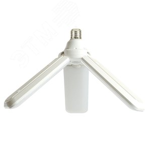 Лампа светодиодная LED 50вт Е27 белый 3 лепестка трансформер