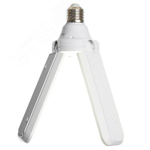 Лампа светодиодная LED 50вт Е27 дневной 3 лепестка трансформер - фото 1