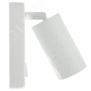 Светильник ДБО GU10 без лампы наклонный с выключателем белый - фото 4