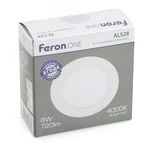 Светильник светодиодный ДВО-8w 4000K 720Лм slim белый .ONE - фото 12