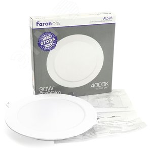 Светильник светодиодный ДВО-30w 4000K 2700Лм slim белый .ONE - фото 10