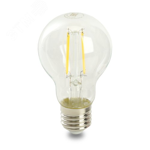 Лампа светодиодная LED 6вт Е27 теплый FILAMENT .PRO - фото 2