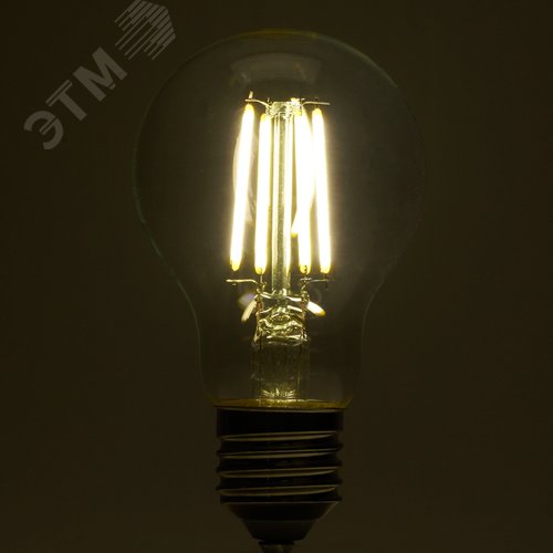 Лампа светодиодная LED 6вт Е27 белый FILAMENT .PRO - фото 7