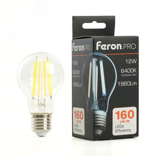 Лампа светодиодная LED 12вт Е27 дневной FILAMENT .PRO - фото 8
