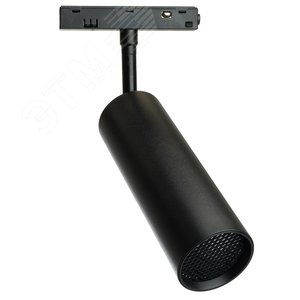 Светильник светодиодный трековый магнитный на шинопровод ДПО-12w 4000К 960Лм 48v черный с антибликовой решеткой - фото 1