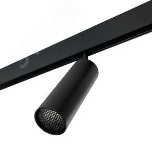 Светильник светодиодный трековый магнитный на шинопровод ДПО-12w 4000К 960Лм 48v черный с антибликовой решеткой - фото 7