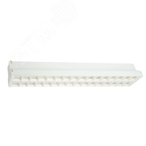 Светильник светодиодный трековый на шинопровод ДПО-2х30w 6500К 6600Лм поворотный белый - фото 1