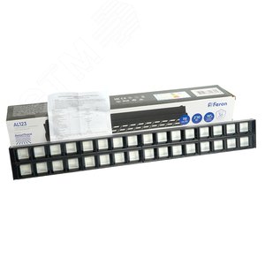 Светильник светодиодный трековый на шинопровод ДПО-2х30w 6500К 6600Лм поворотный черный - фото 8