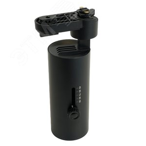 Светильник трековый на шинопровод ДПО GU10 без лампы черный с регулируемым углом освещения 45-110 гр - фото 2