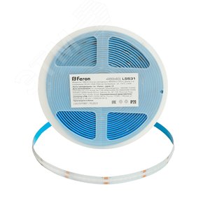 Лента светодиодная COB 14Вт/м 24В RGB IP20 480LED/м LS520 - фото 2